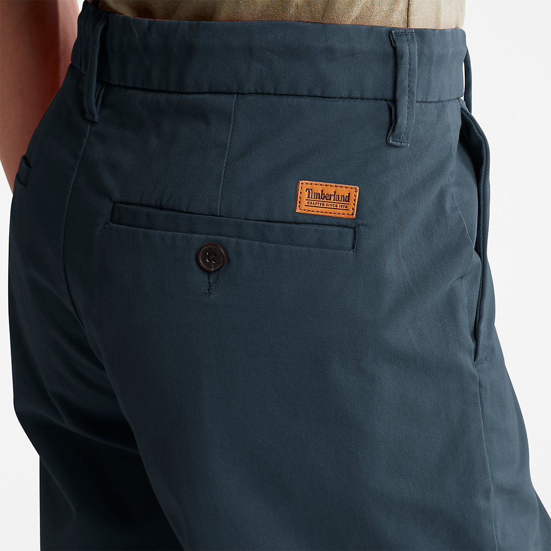 Timberland Premium - Squam Lake Stretch Chino Shorts for Men in Dark Blue