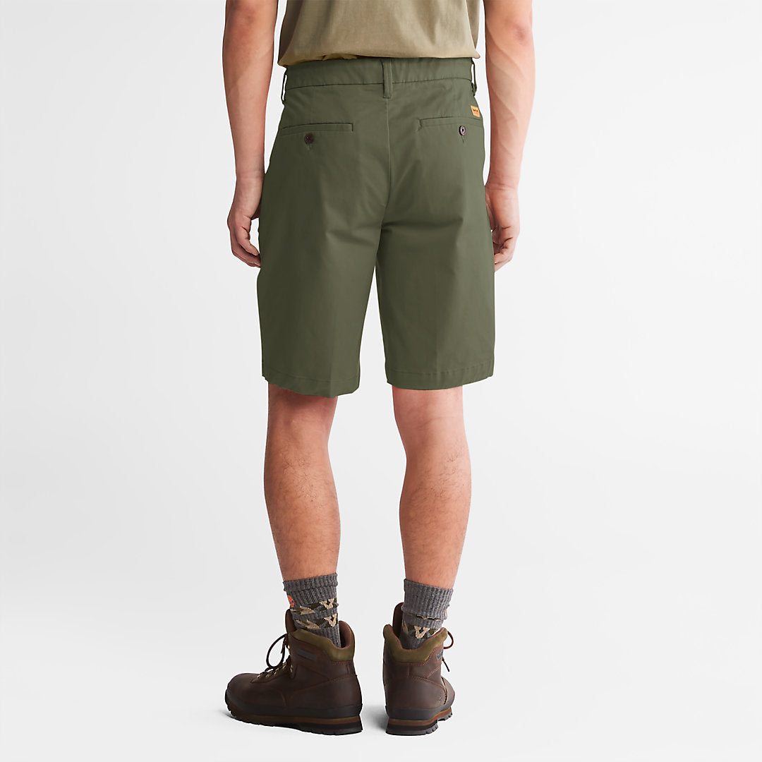 Timberland Smart Buy - Squam Lake Stretch Chino Shorts for Men in Green