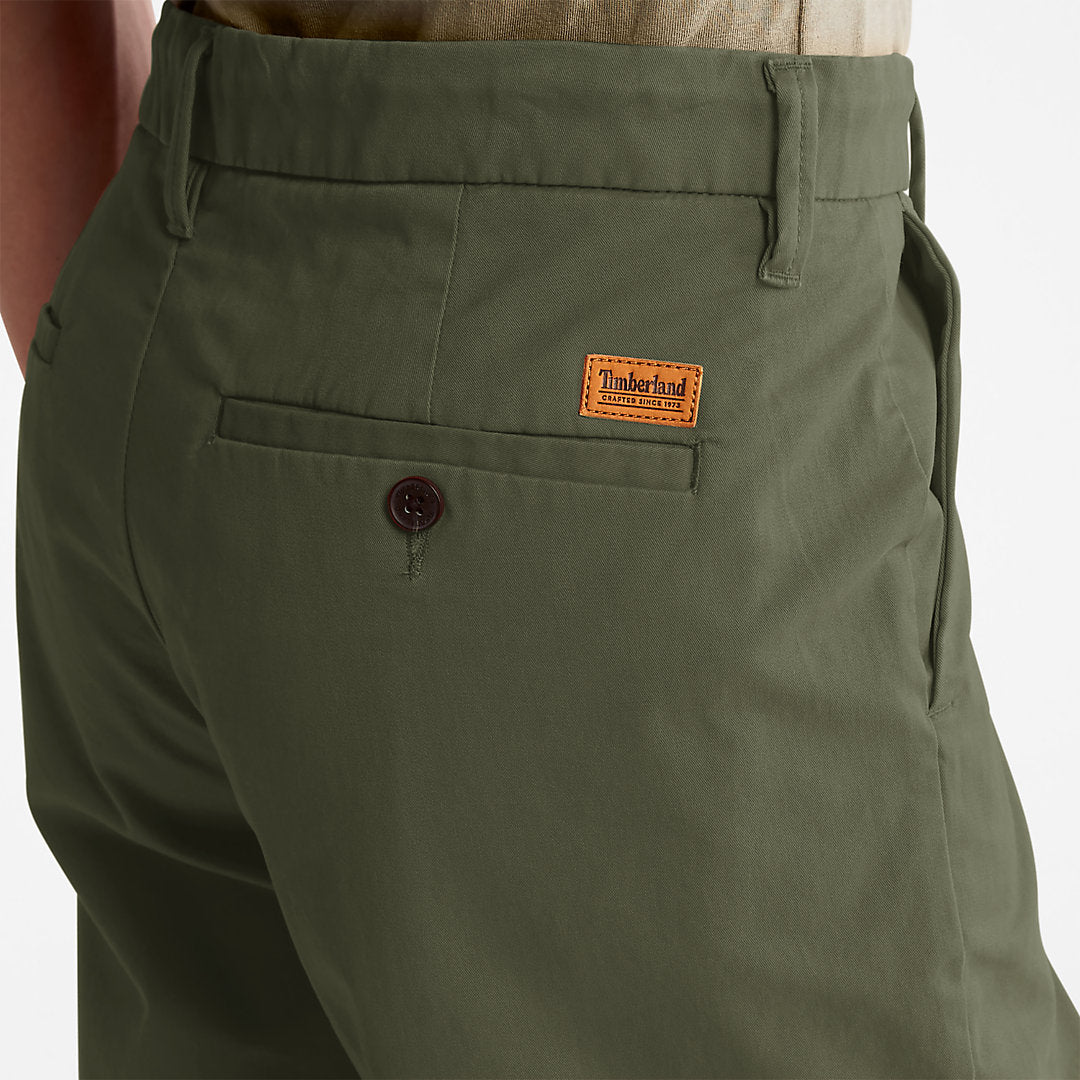 Timberland Smart Buy - Squam Lake Stretch Chino Shorts for Men in Green