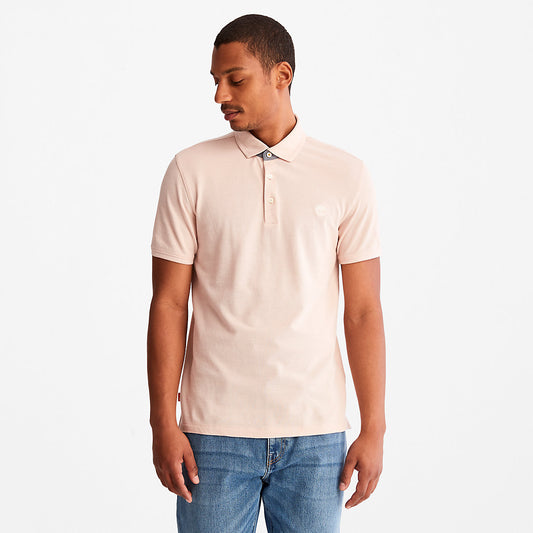 Timberland Classic - Baboosic Brook Oxford Polo for Men in Light Pink