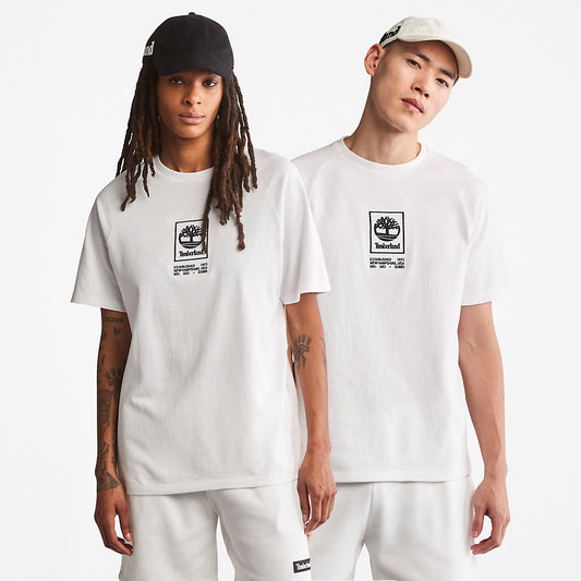 Timberland Premium - Heavyweight Logo T-Shirt for Men in White