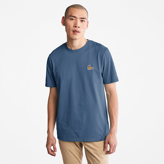 Timberland Recommended - Boot-Logo T-Shirt for Men in Navy