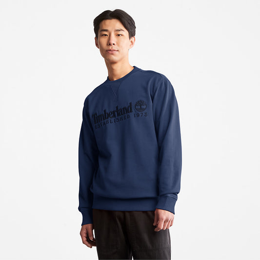 Timberland Trending - Outdoor Heritage Crewneck Sweatshirt for Men in Navy
