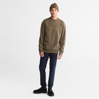 Timberland Everyday - Outdoor Heritage Crewneck Sweatshirt for Men in Dark Green
