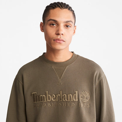 Timberland Everyday - Outdoor Heritage Crewneck Sweatshirt for Men in Dark Green