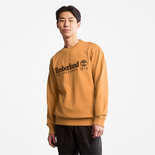 Timberland Premium - Outdoor Heritage Crewneck Sweatshirt for Men in Dark Yellow