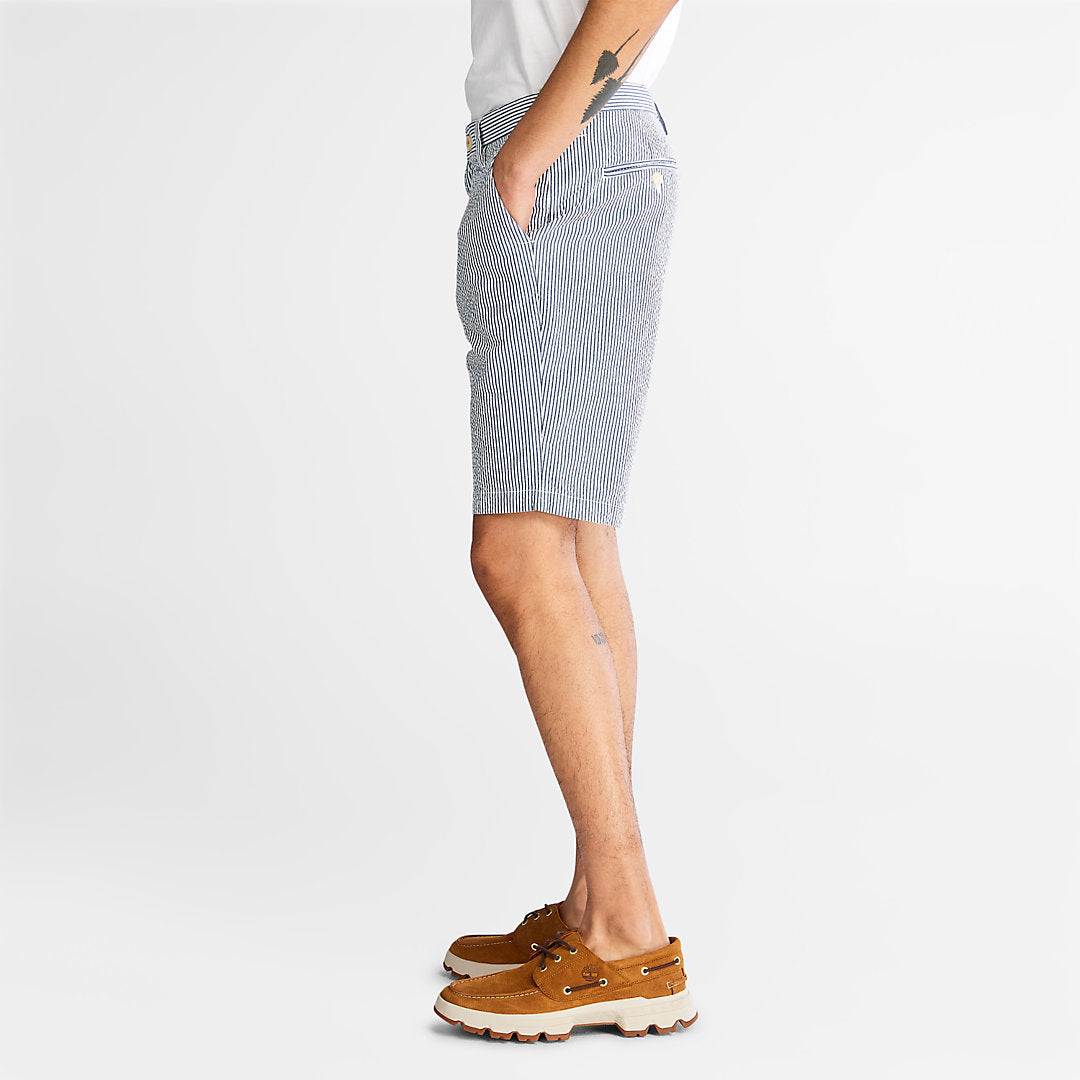 Timberland Best Price - Seersucker Shorts for Men in Blue