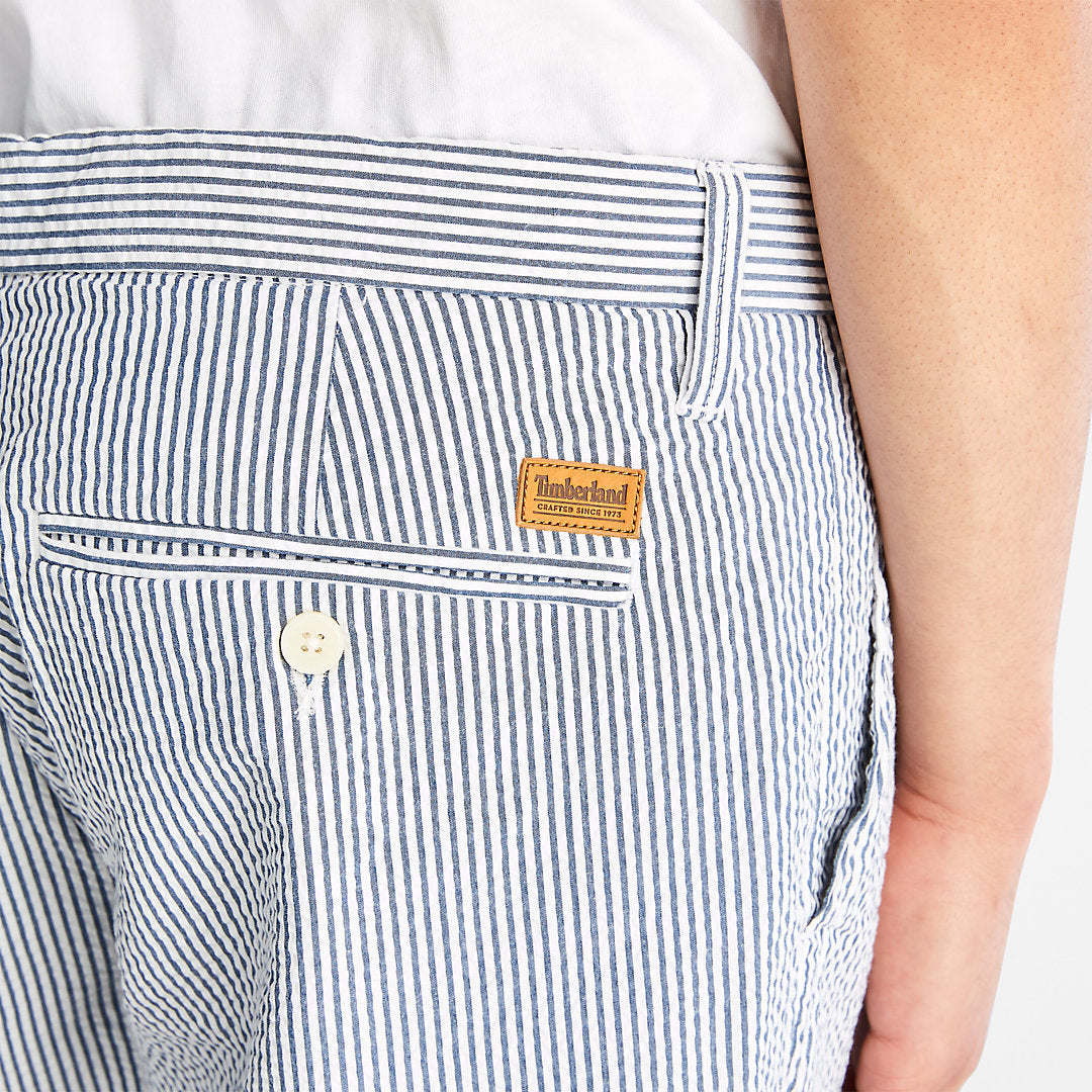 Timberland Best Price - Seersucker Shorts for Men in Blue