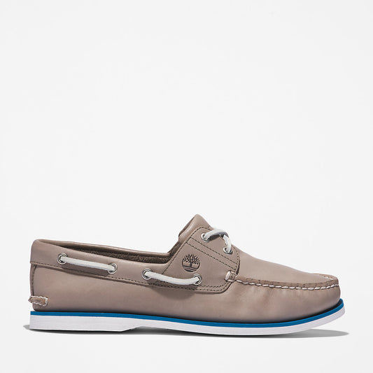 Timberland Signature - Timberland® 2-Eye Classic Boat Shoe for Men in Grey