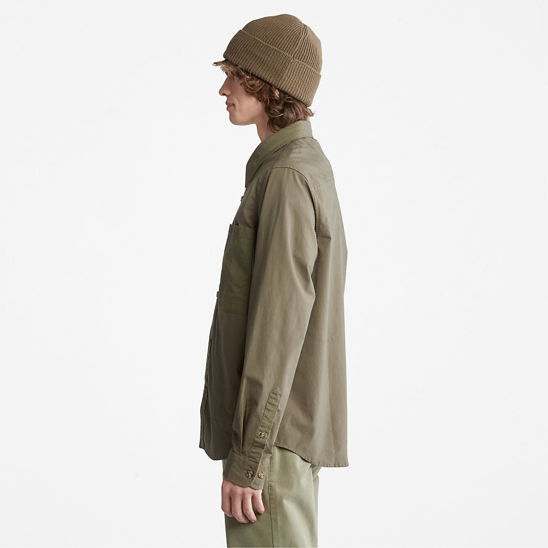Timberland Essential - Outdoor Heritage Overshirt for Men in Dark Green