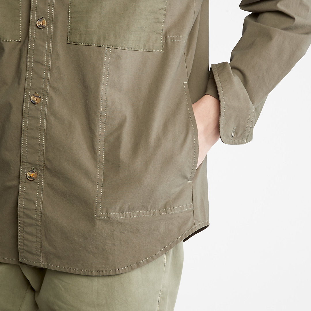 Timberland Essential - Outdoor Heritage Overshirt for Men in Dark Green
