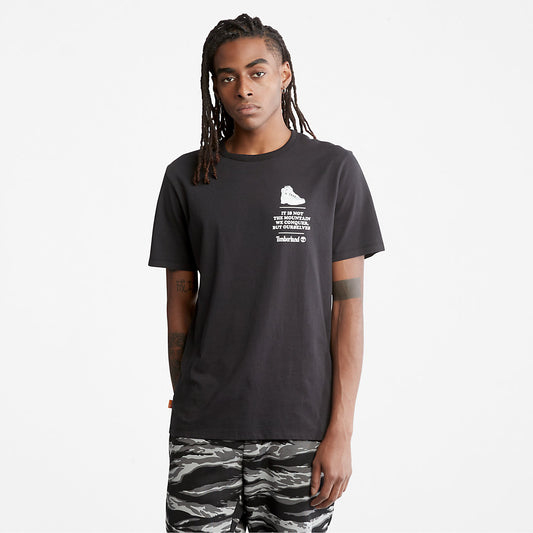 Timberland Deals - Outdoor Heritage Boot-Logo T-Shirt for Men in Black