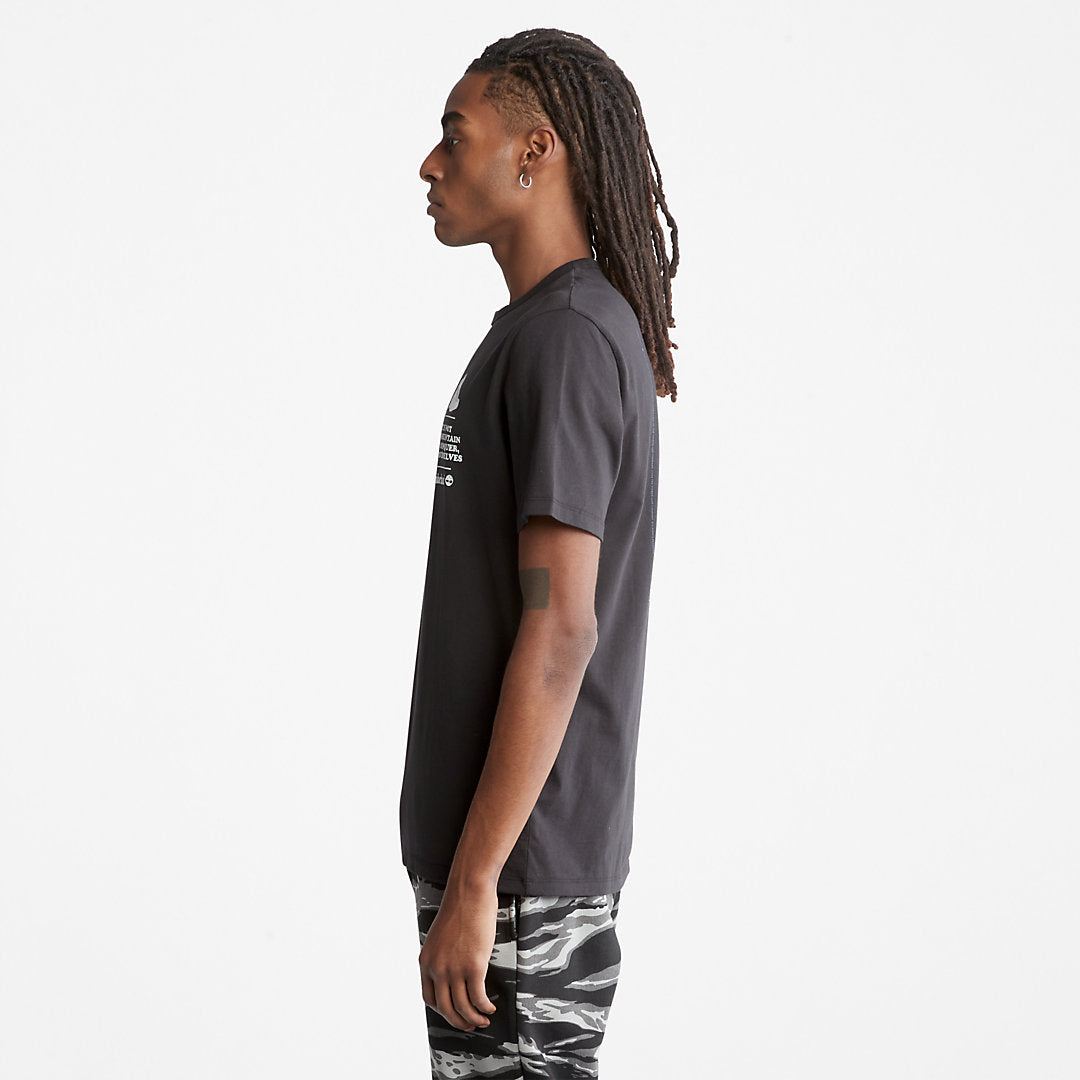 Timberland Deals - Outdoor Heritage Boot-Logo T-Shirt for Men in Black