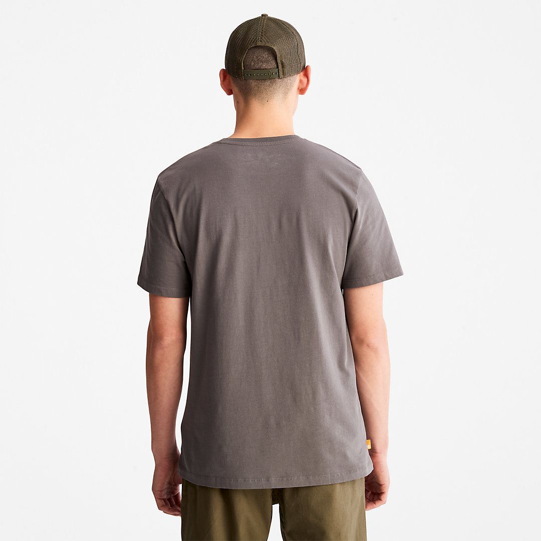 Timberland Hot Sale - Camo-Logo T-Shirt for Men in Grey
