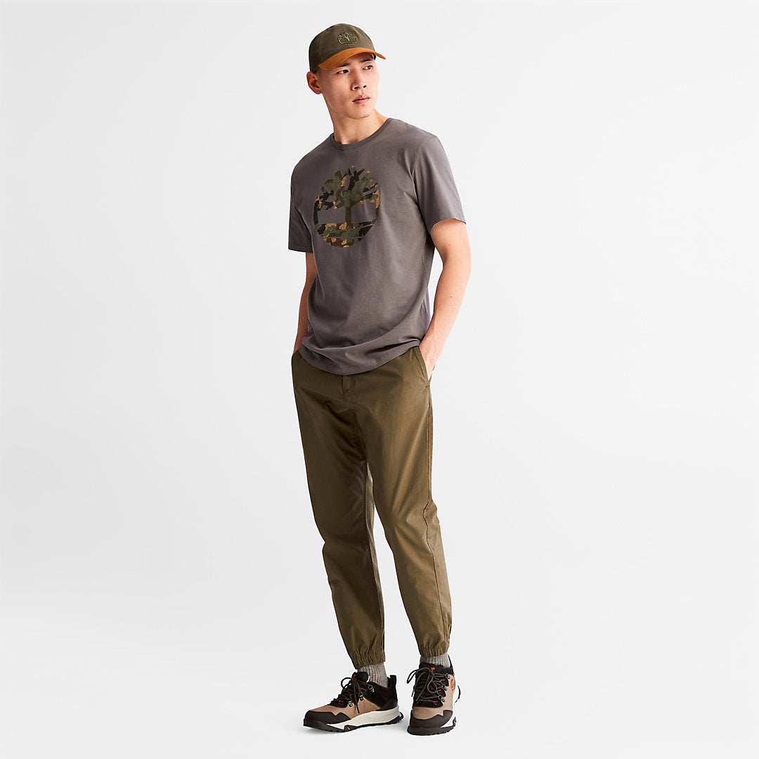 Timberland Hot Sale - Camo-Logo T-Shirt for Men in Grey