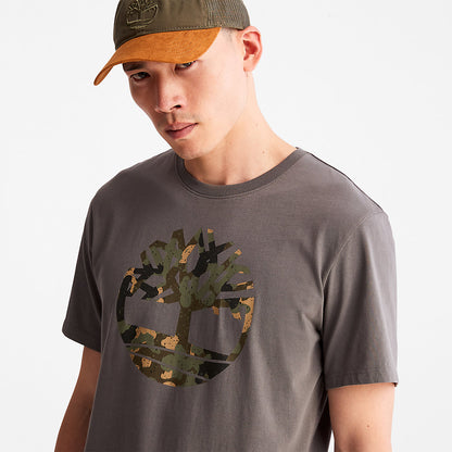 Timberland Hot Sale - Camo-Logo T-Shirt for Men in Grey
