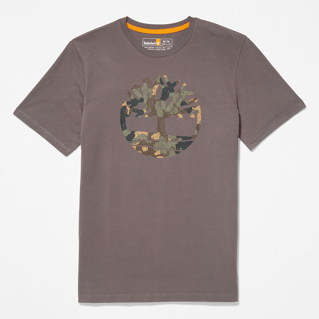 Timberland Hot Sale - Camo-Logo T-Shirt for Men in Grey