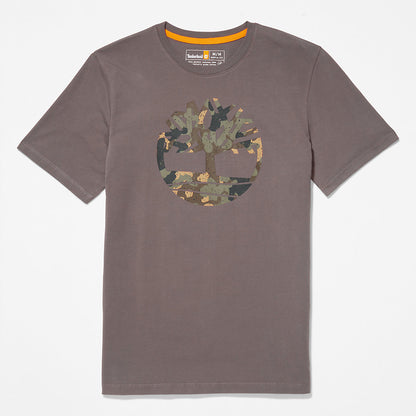 Timberland Hot Sale - Camo-Logo T-Shirt for Men in Grey