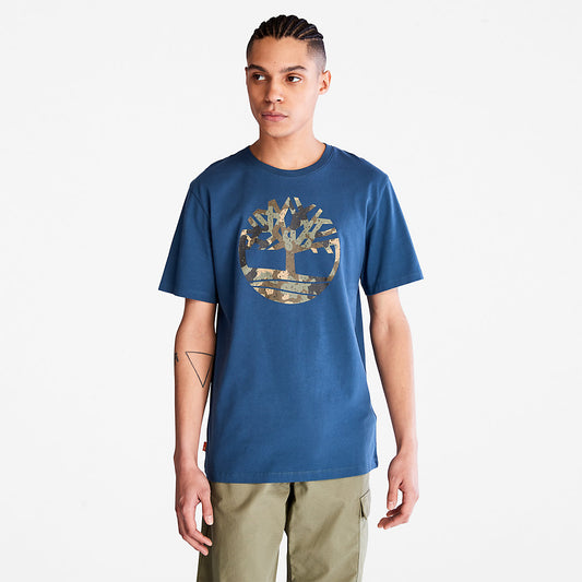 Timberland Deals - Camo-Logo T-Shirt for Men in Blue