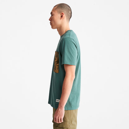 Timberland Premium - Outdoor Heritage Camo-Pocket T-Shirt for Men in Green