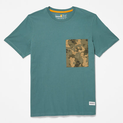 Timberland Premium - Outdoor Heritage Camo-Pocket T-Shirt for Men in Green
