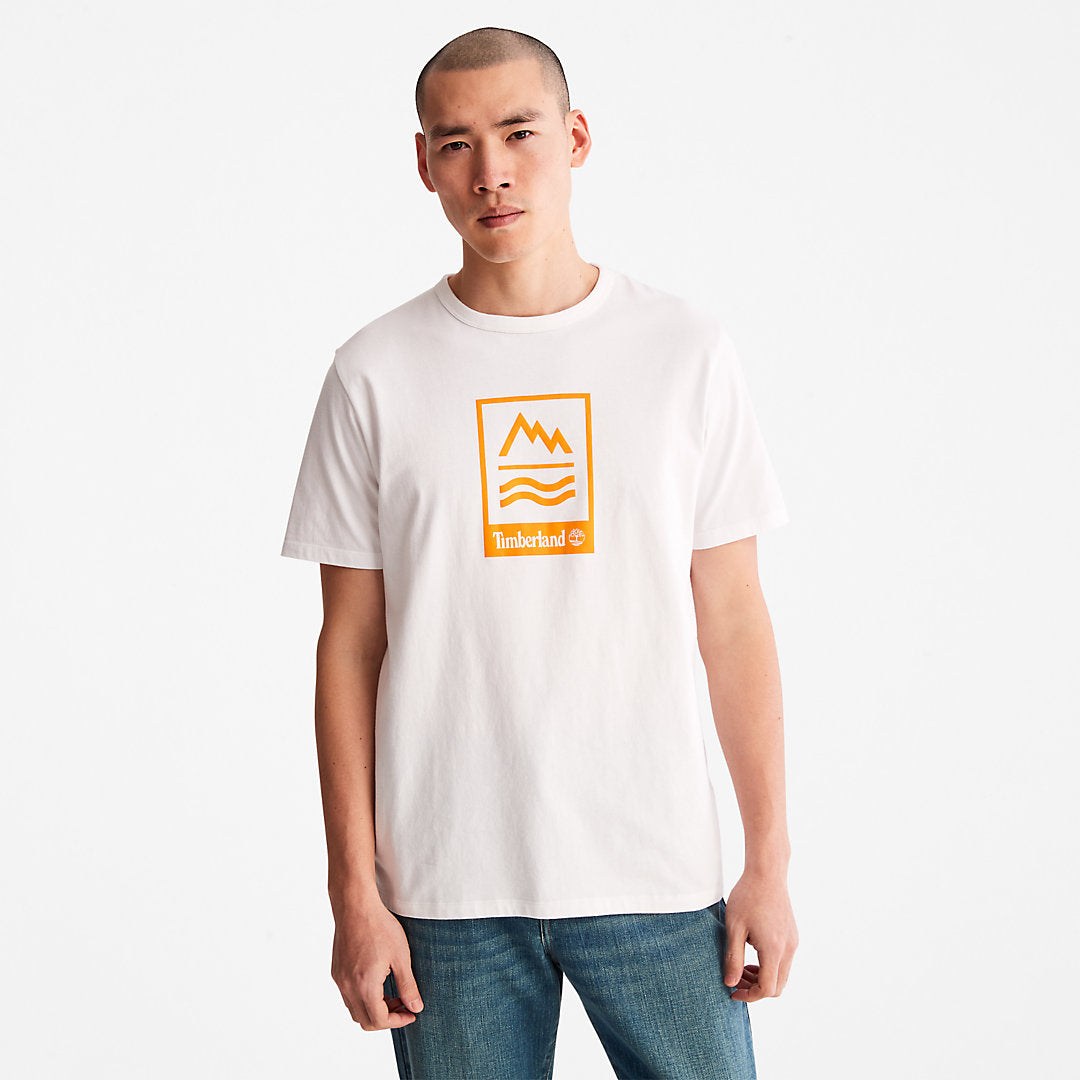 Timberland Popular - Mountains-to-Rivers T-Shirt for Men in White