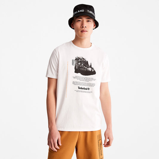 Timberland Essential - Outdoor Heritage Graphic T-Shirt for Men in White