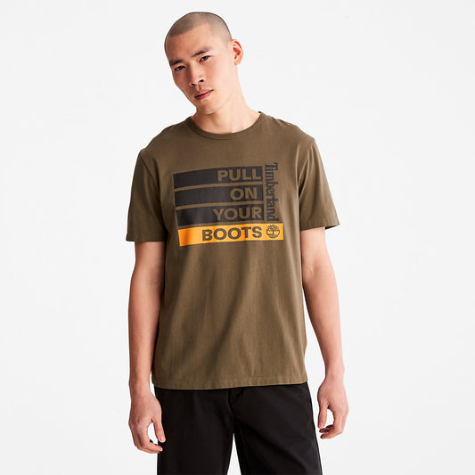 Timberland Customer Favorite - Earth Day EK+ T-Shirt for Men in Dark Green
