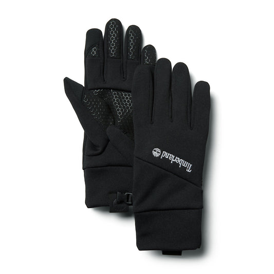 Timberland Trusted - Colour-Block Stretch Fleece Gloves for Men in Black