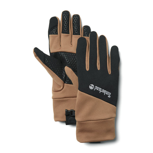 Timberland Trending - Colour-Block Stretch Fleece Gloves for Men in Yellow