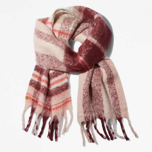 Timberland Trusted - Check Blanket Scarf for Women in Light Pink