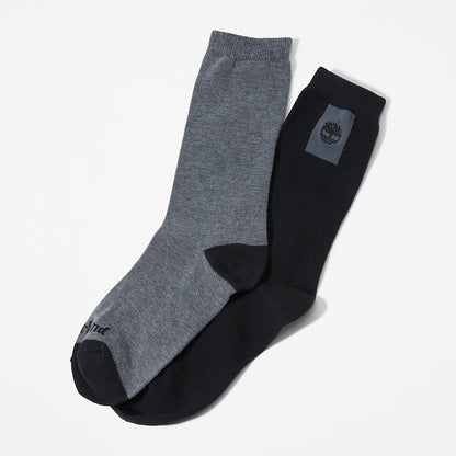 Timberland Great Value - 2-Pack Crew Socks for Men in Black