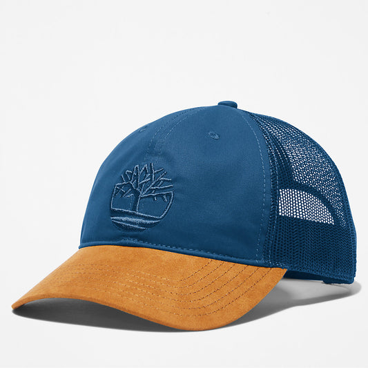 Timberland Premium - Trucker Hat with a Faux-suede Brim for Men in Blue