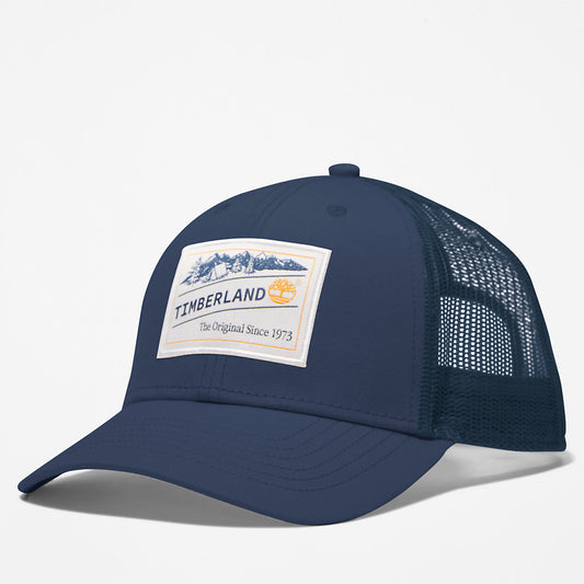 Timberland Latest - Camping Patch Trucker Hat for Men in Blue
