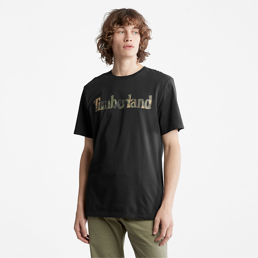 Timberland Top Pick - Camo-Logo T-Shirt for Men in Black