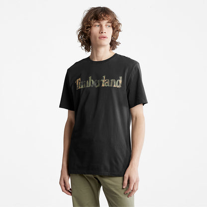 Timberland Top Pick - Camo-Logo T-Shirt for Men in Black