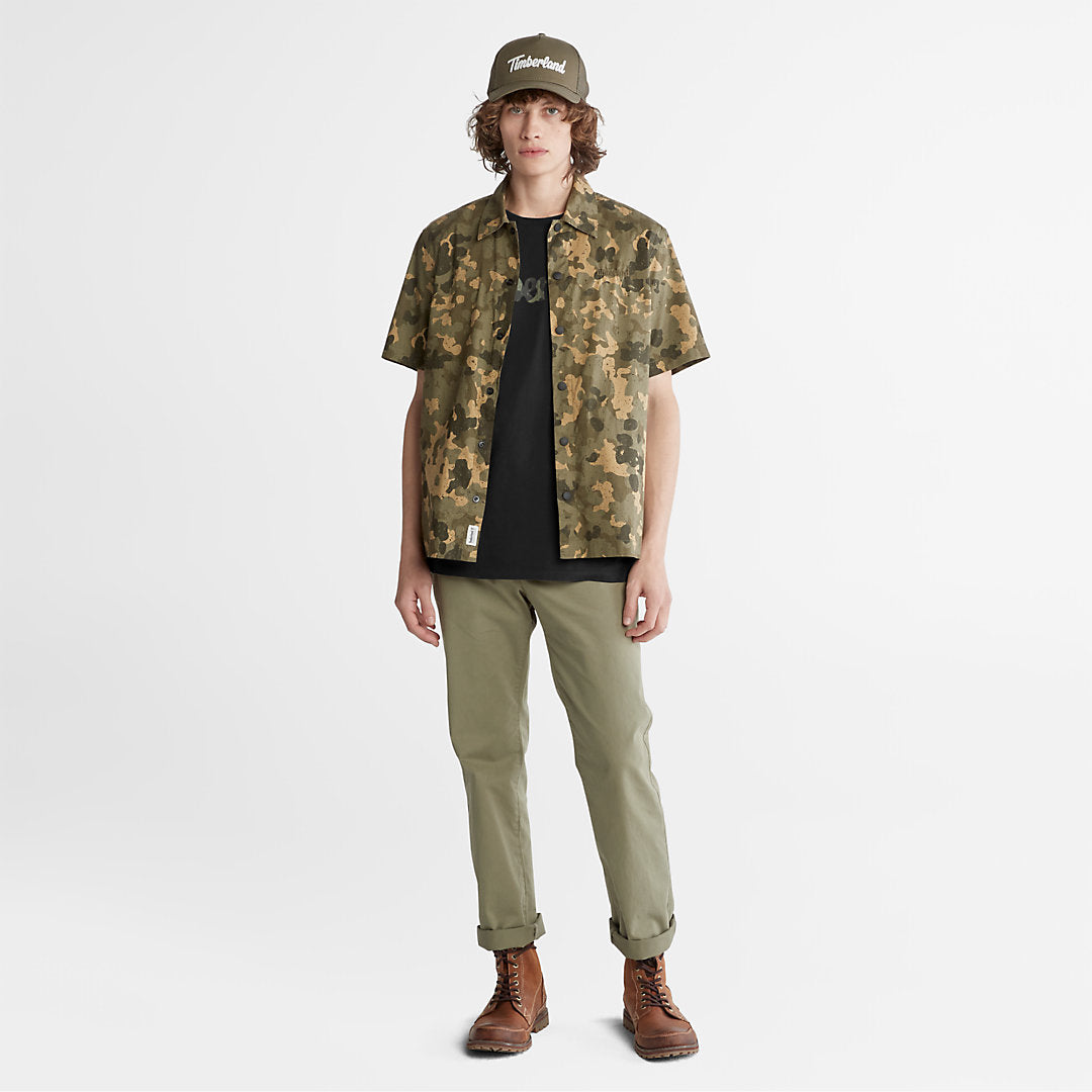 Timberland Top Pick - Camo-Logo T-Shirt for Men in Black