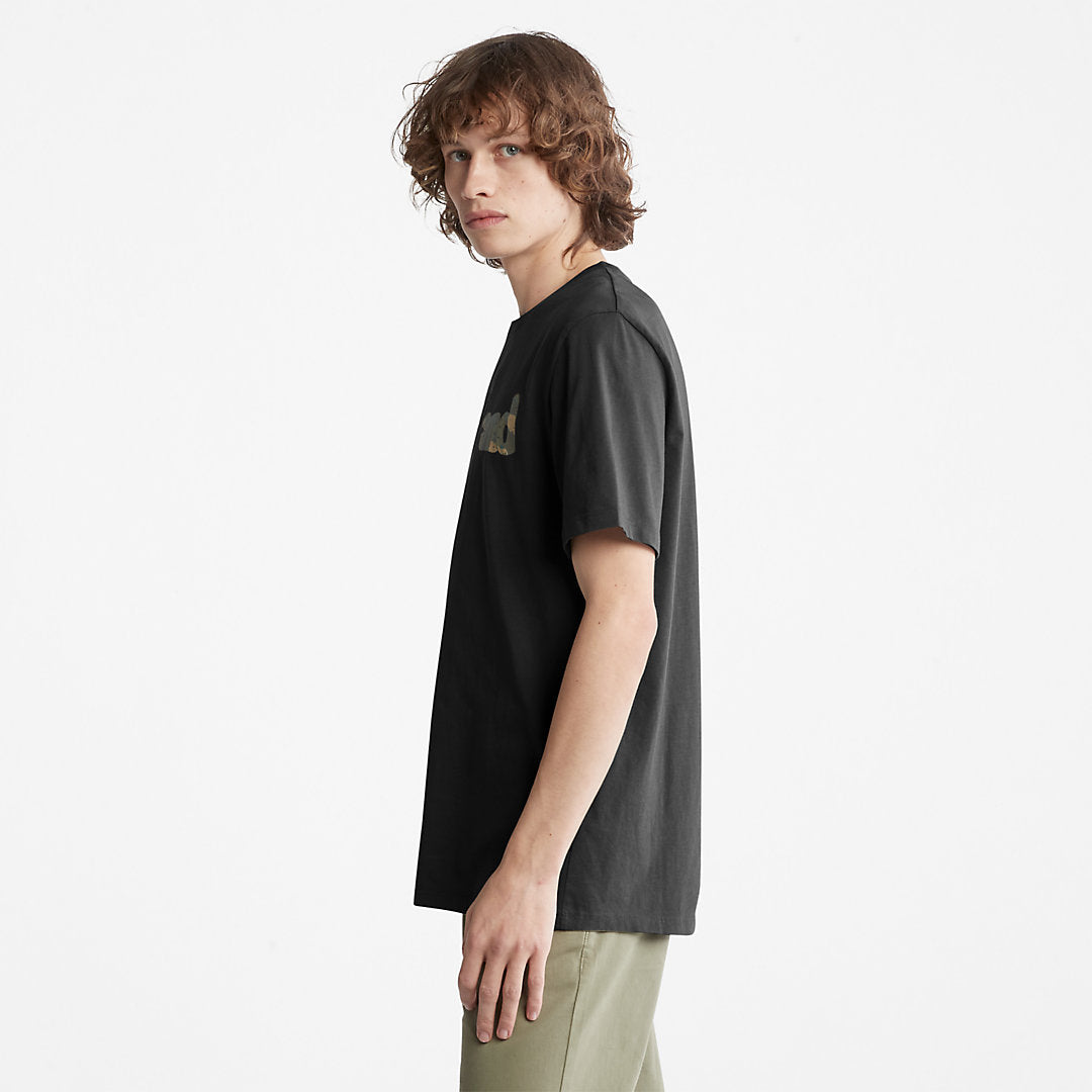 Timberland Top Pick - Camo-Logo T-Shirt for Men in Black