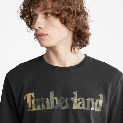 Timberland Top Pick - Camo-Logo T-Shirt for Men in Black