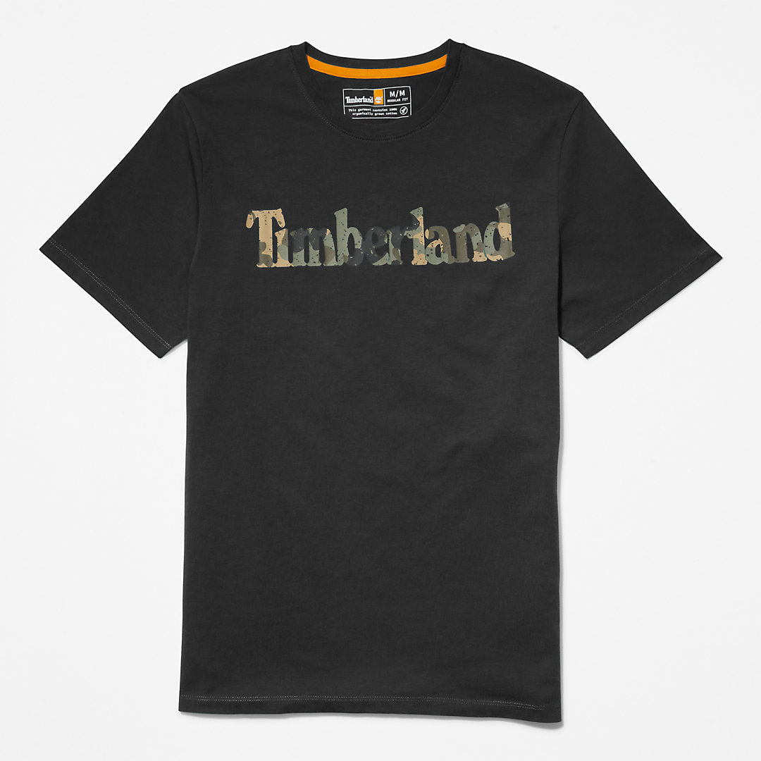 Timberland Top Pick - Camo-Logo T-Shirt for Men in Black