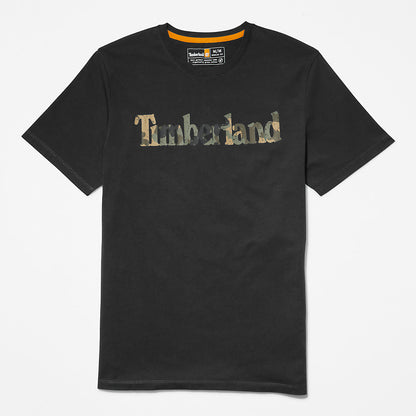 Timberland Top Pick - Camo-Logo T-Shirt for Men in Black