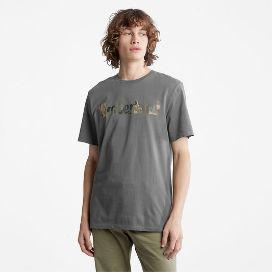 Timberland Exclusive - Camo-Logo T-Shirt for Men in Grey