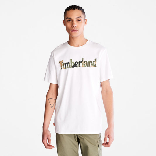 Timberland Value - Camo-Logo T-Shirt for Men in White