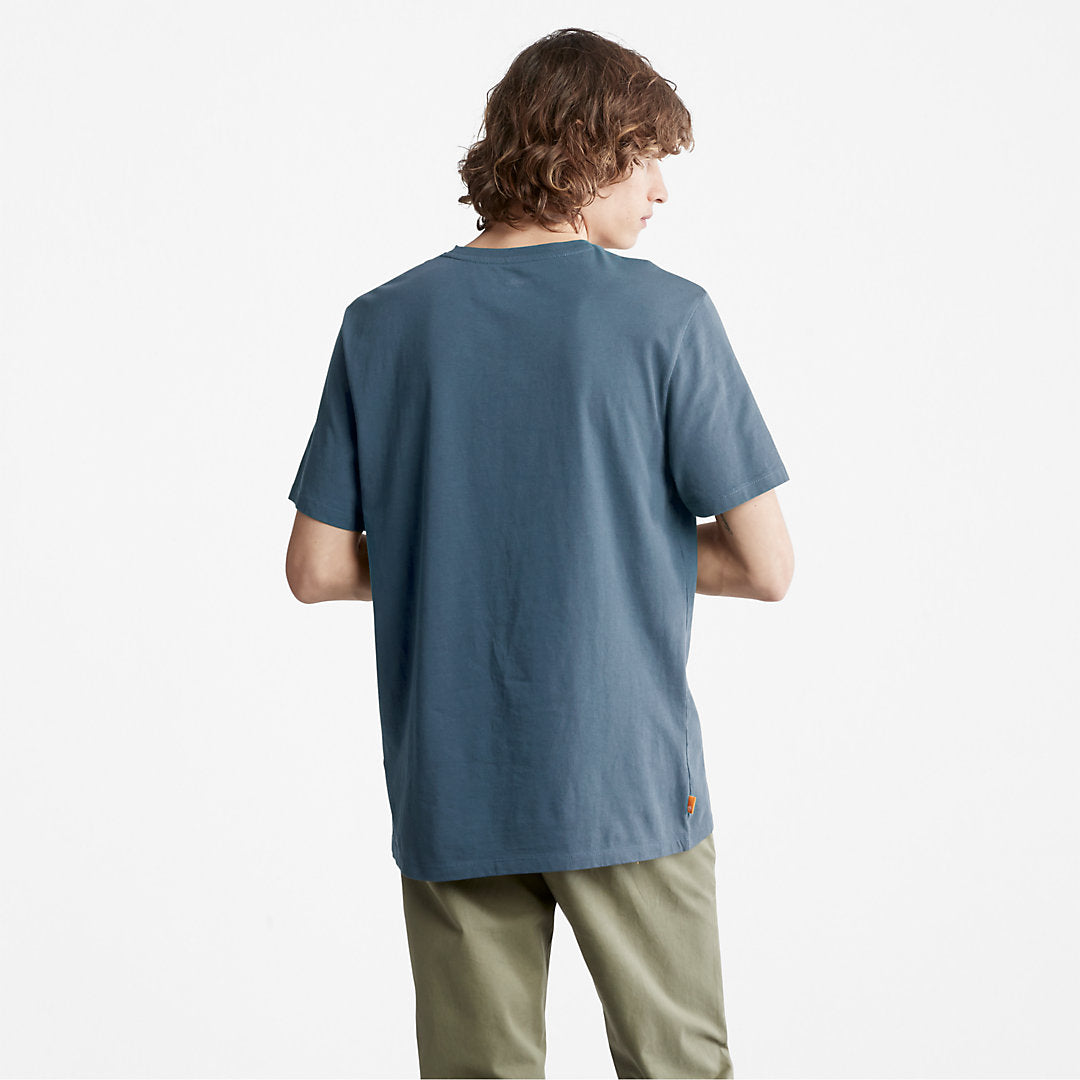 Timberland Best Seller - Camo-Logo T-Shirt for Men in Blue