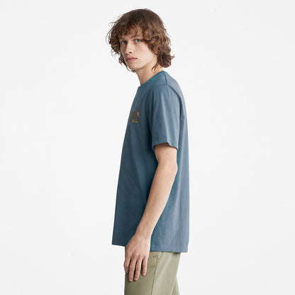 Timberland Best Seller - Camo-Logo T-Shirt for Men in Blue