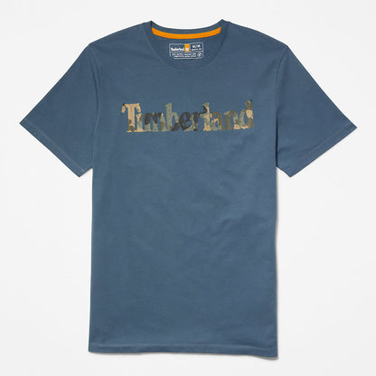 Timberland Best Seller - Camo-Logo T-Shirt for Men in Blue