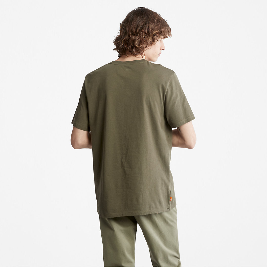 Timberland Customer Favorite - Camo-Logo T-Shirt for Men in Dark Green