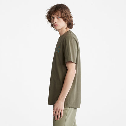 Timberland Customer Favorite - Camo-Logo T-Shirt for Men in Dark Green