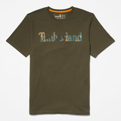 Timberland Customer Favorite - Camo-Logo T-Shirt for Men in Dark Green