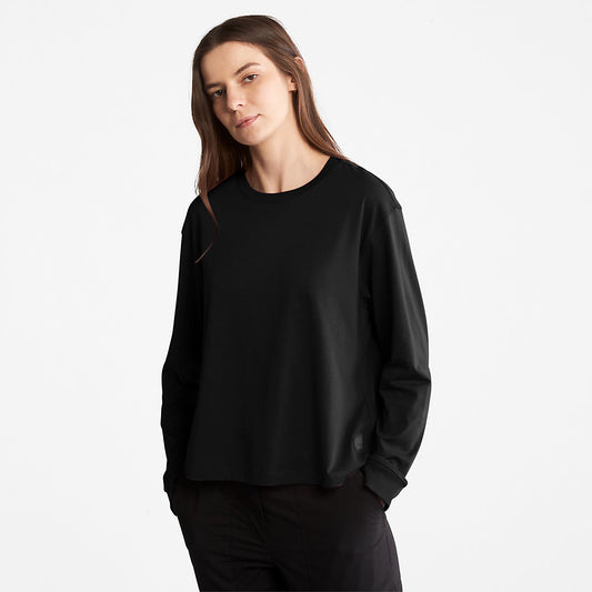 Timberland Top Pick - Anti-Odour Supima® Cotton Long-sleeved T-Shirt for Women in Black